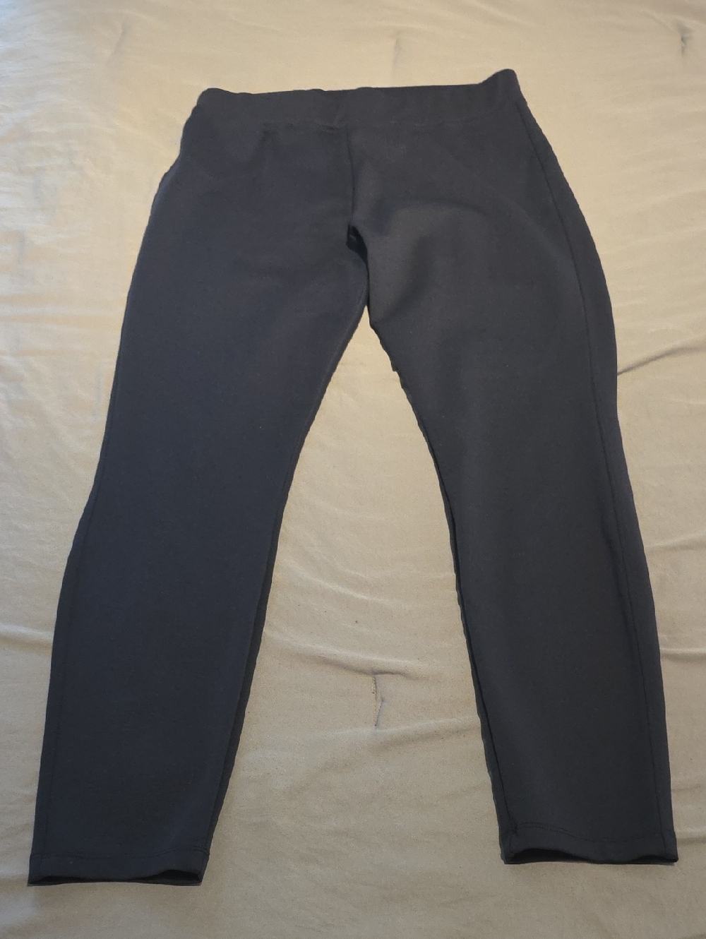 American Giant Navy Skinny Pants